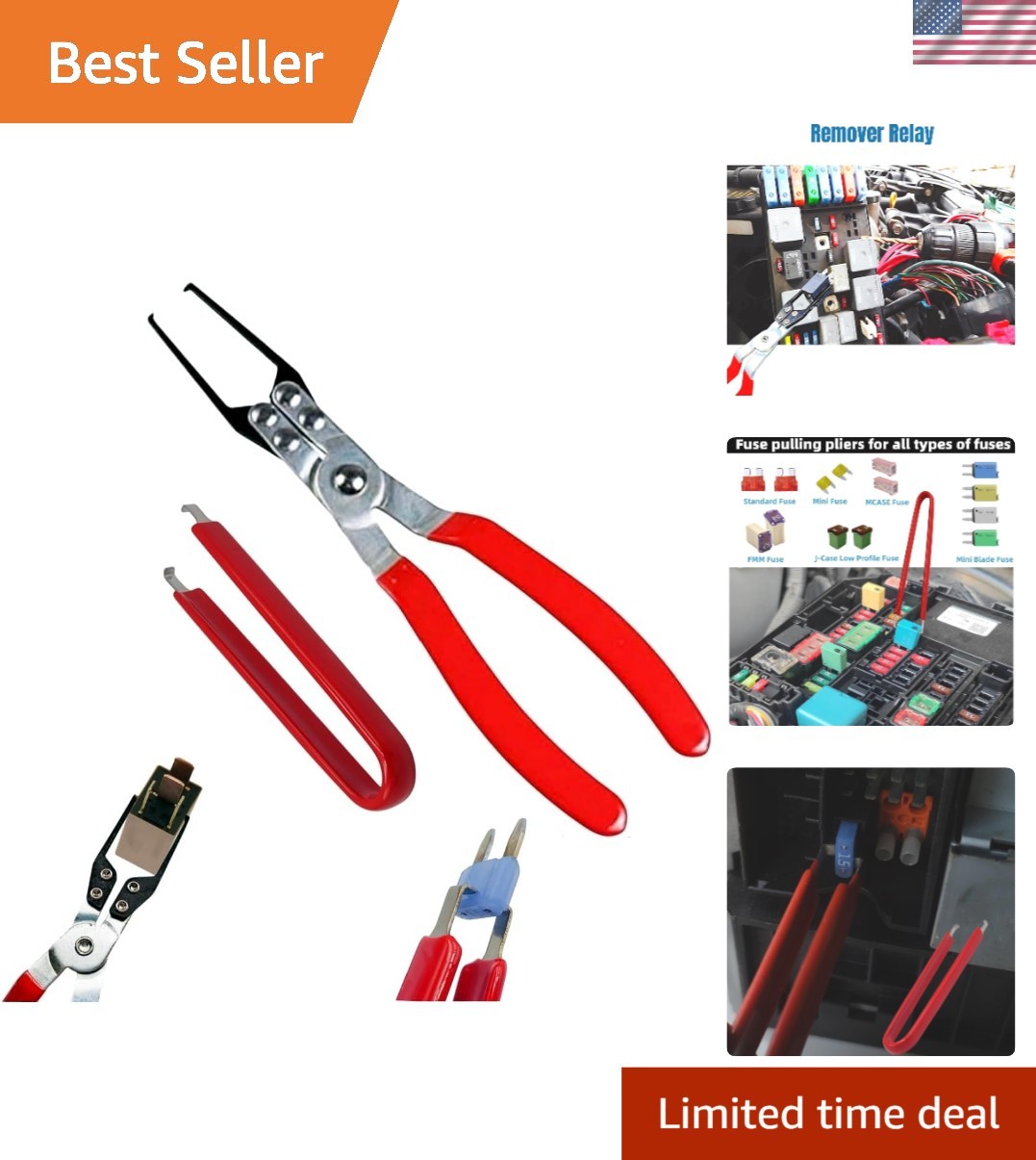 Ergonomic Relay and Fuse Puller with Non-Slip Handle – Perfect for Tight Spaces