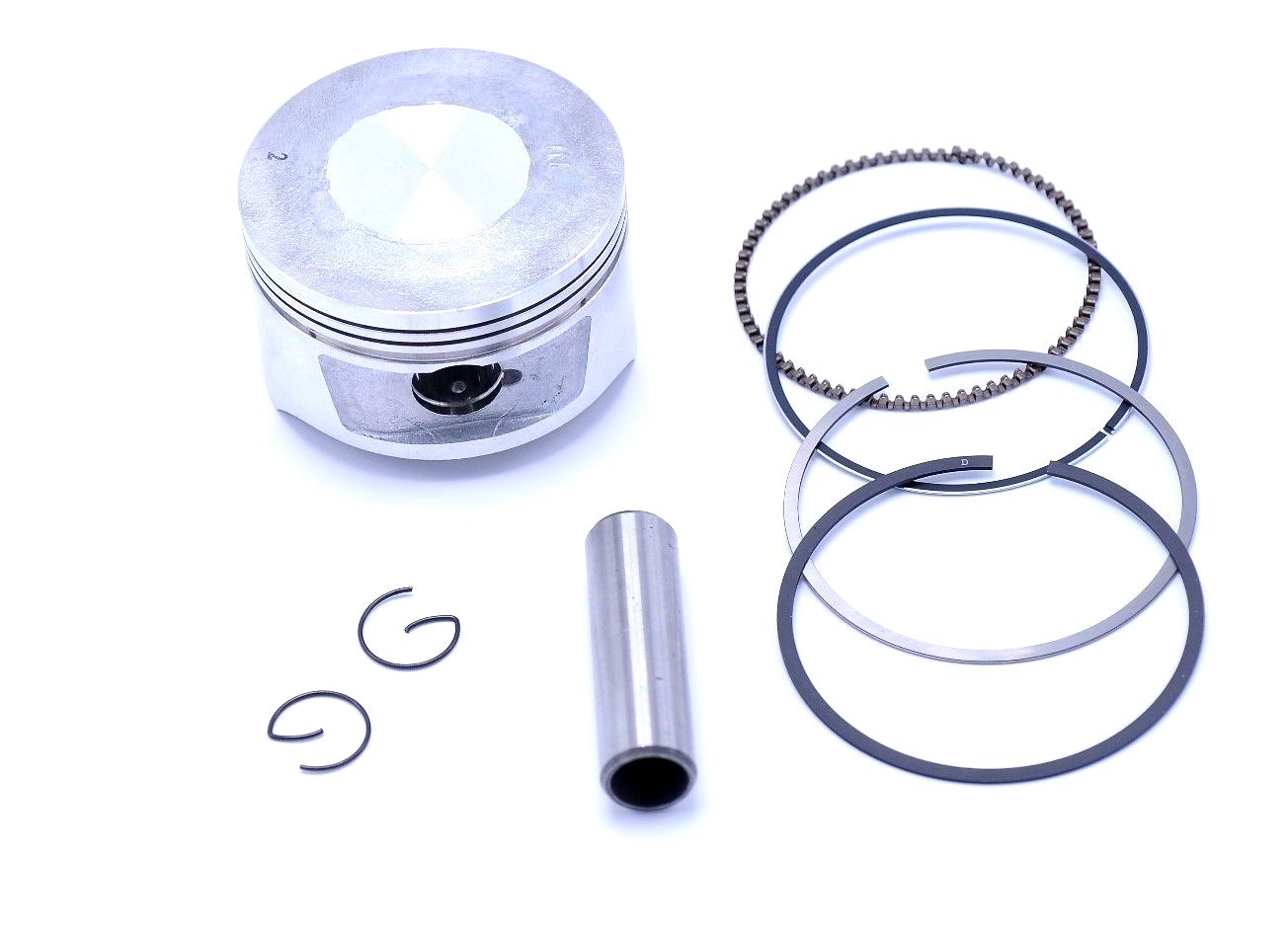 72mm CN250, CF250 Piston, Rings, Circlips, and Wrist Pin 2519