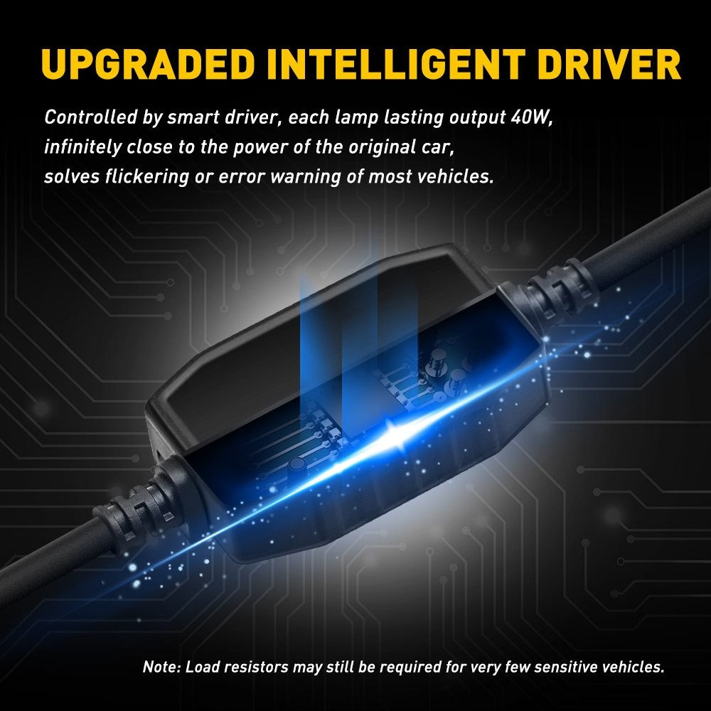 AUXITO Y13 9006?9005?Headlight?Combo?LED?6500K?Bulbs?32000LM?Hi/Lo?Beam?CANBUS