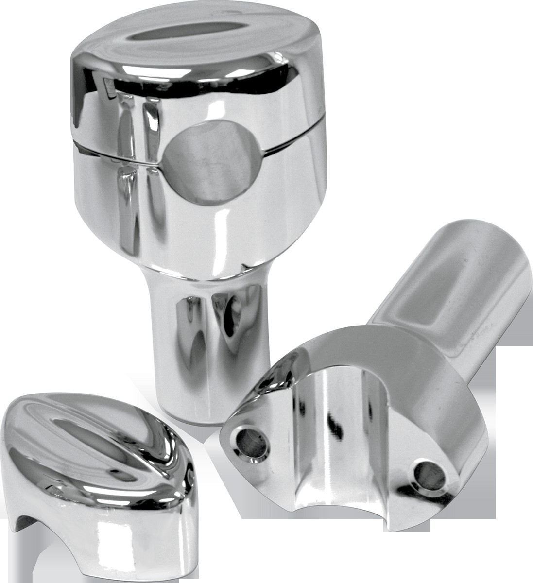 LA Choppers LA-7404-03 Hefty Mohawk Riser for 1 1/4in. Handlebar – Chrome