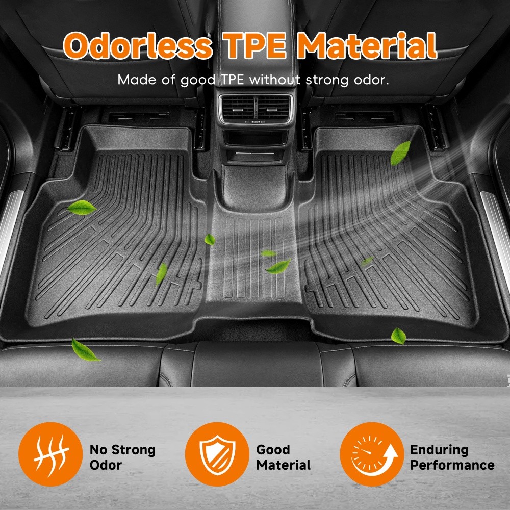 Floor Mats For Buick Envision 2021 2022 2023-2026 All Weather Cargo Liners Black