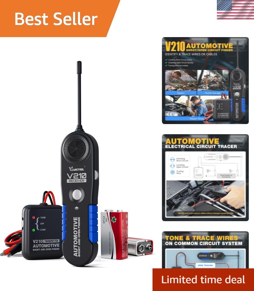 V210 Wire Tracer Electrical Automotive Open & Short Finder Circuit Tester Cir…