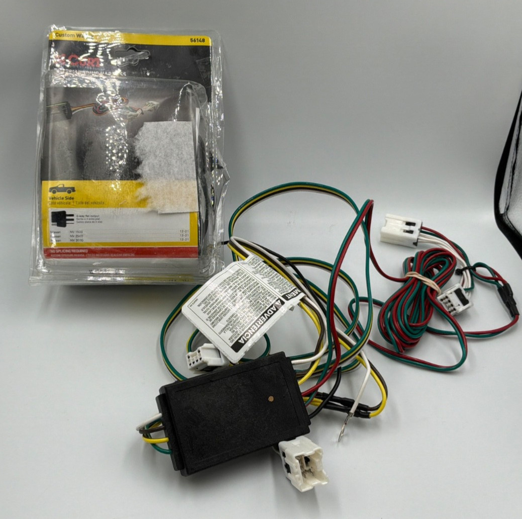 Curt 56148 Trailer Wiring T Connector With 4-Way Flat Trailer Connector