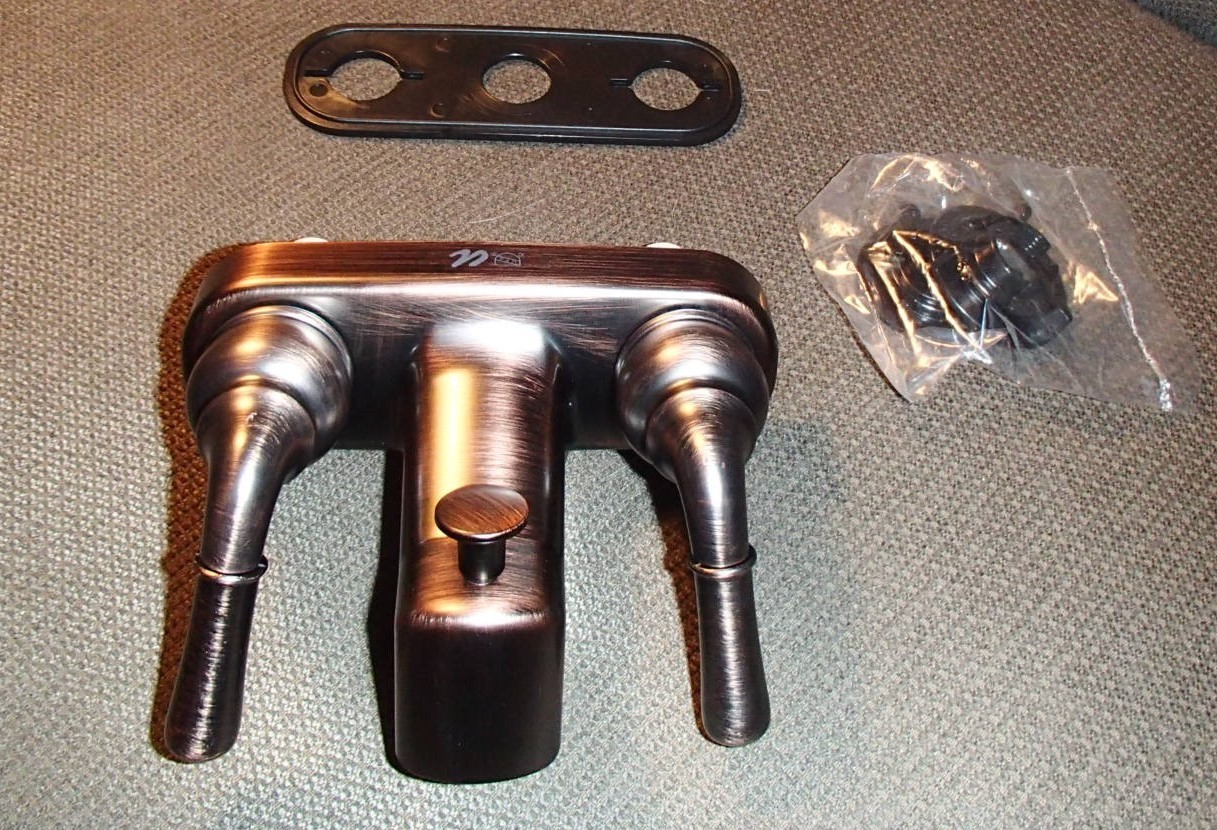 *NEW* Ultra Faucets Tub Shower Faucet Diverter Oil Rubbed Bronze 4″ RV Camper
