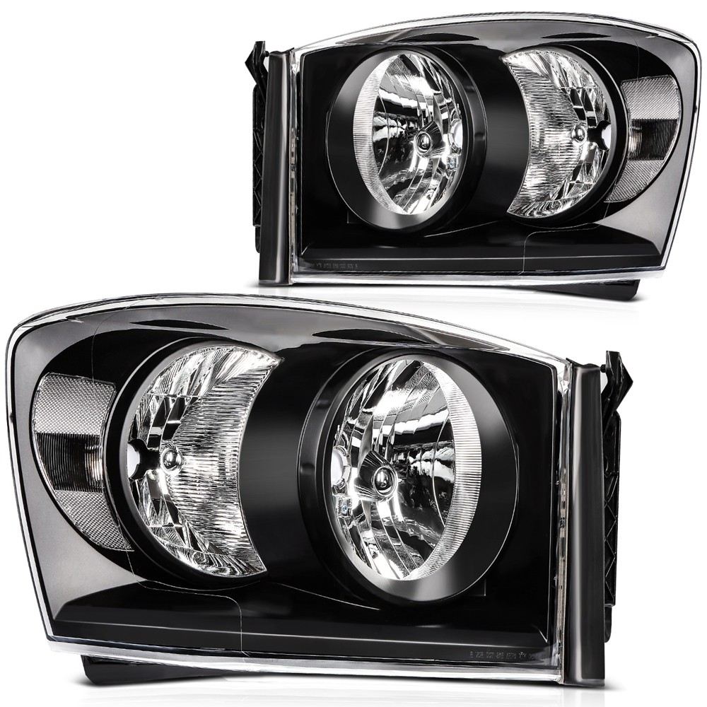 Right Left Headlights Assembly For 2009-2006 Dodge Ram 1500 2500 3500 CH2519115