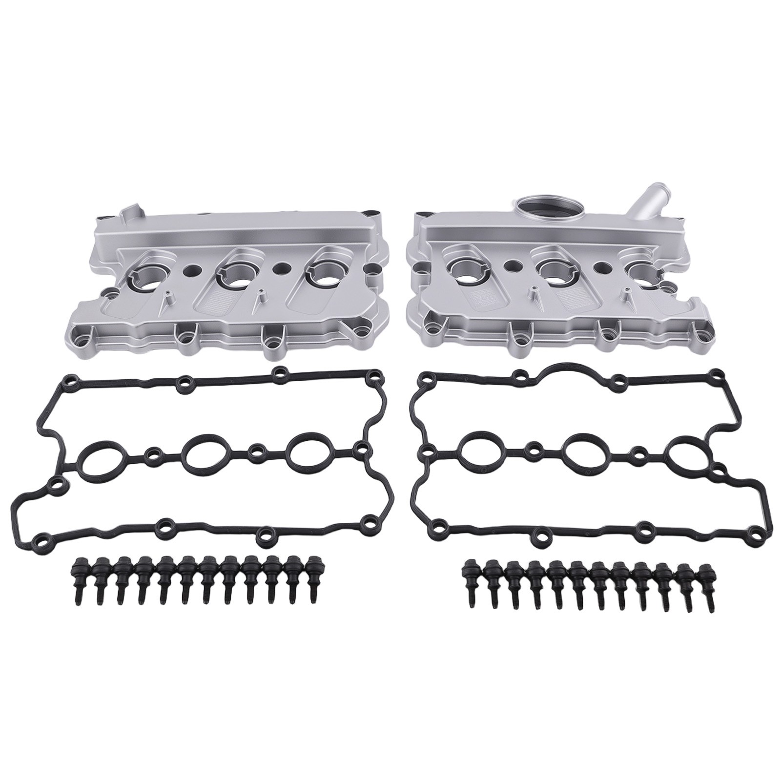 Valve Cover Pair for Audi A7 Q5 3.0L V6 2012-2019 Left Right Set 06E103472Q