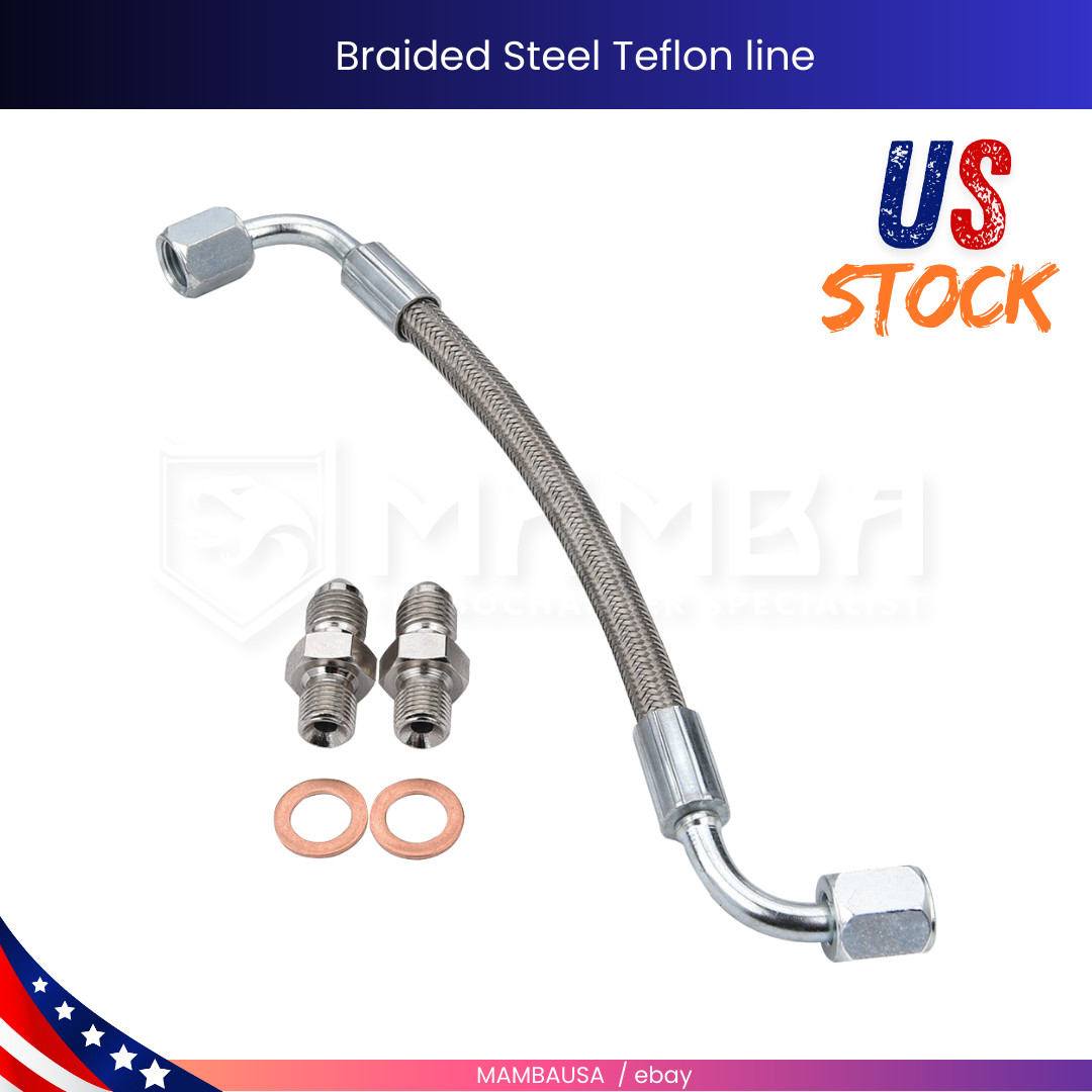 MAMBA 3934396 Vacuum Pump Oil Feed Line Fits 94~02 5.9L 12v/24v Cummins Dodge US
