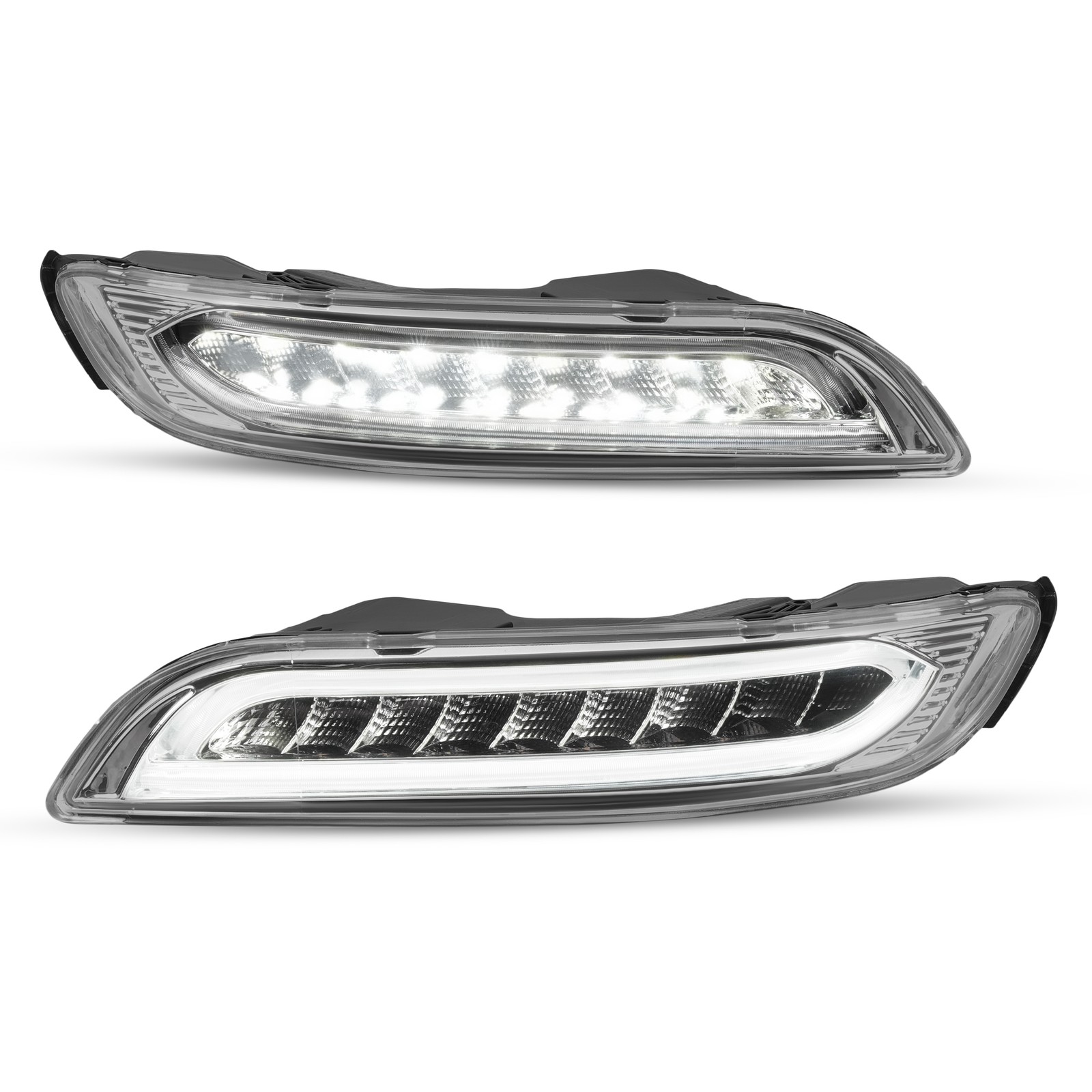 LED Front Bumper DRL+Signal+Fog Light For Porsche 911 Carrera 997 Chassis 05-08