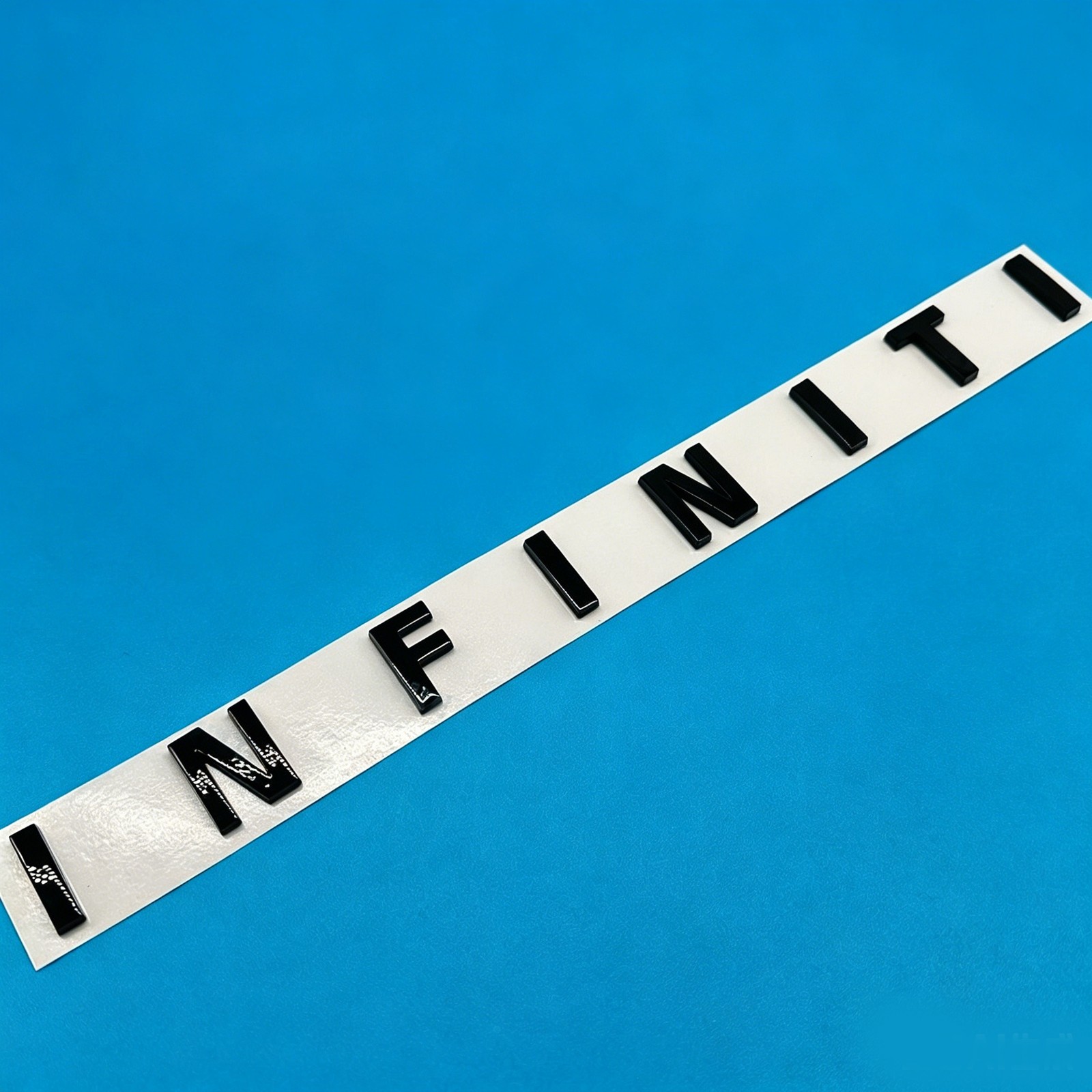 Rear Tailgate Letters Emblem For Infiniti Trunk Lid Badge Nameplate Gloss Black