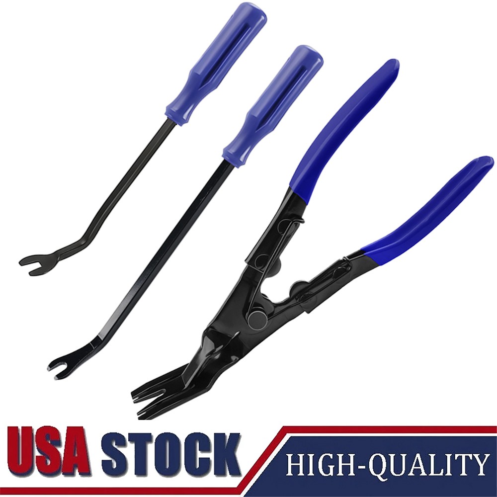 3PCS Auto Trim Clip Remover Tool Removal Pliers Fastener Door Panel Retainer Set