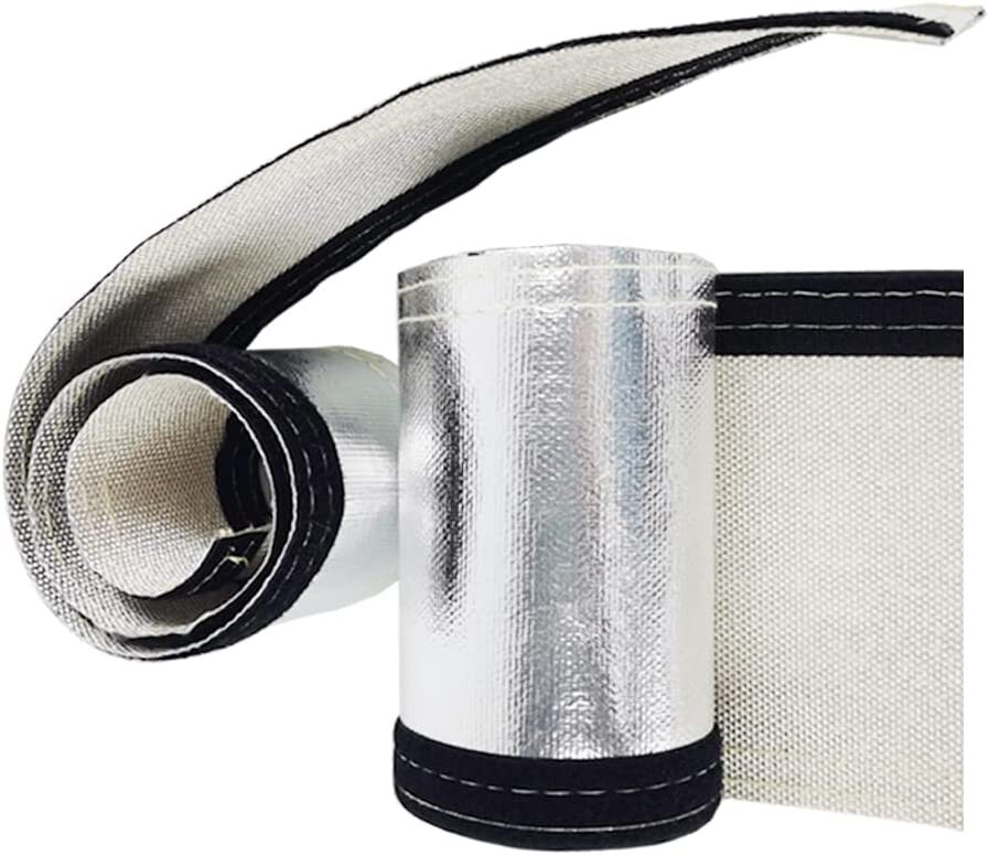 10’Heat Shroud Sleeve Aluminized Sleeving Heat Shield Fuel Line Wire Heat Sleeve