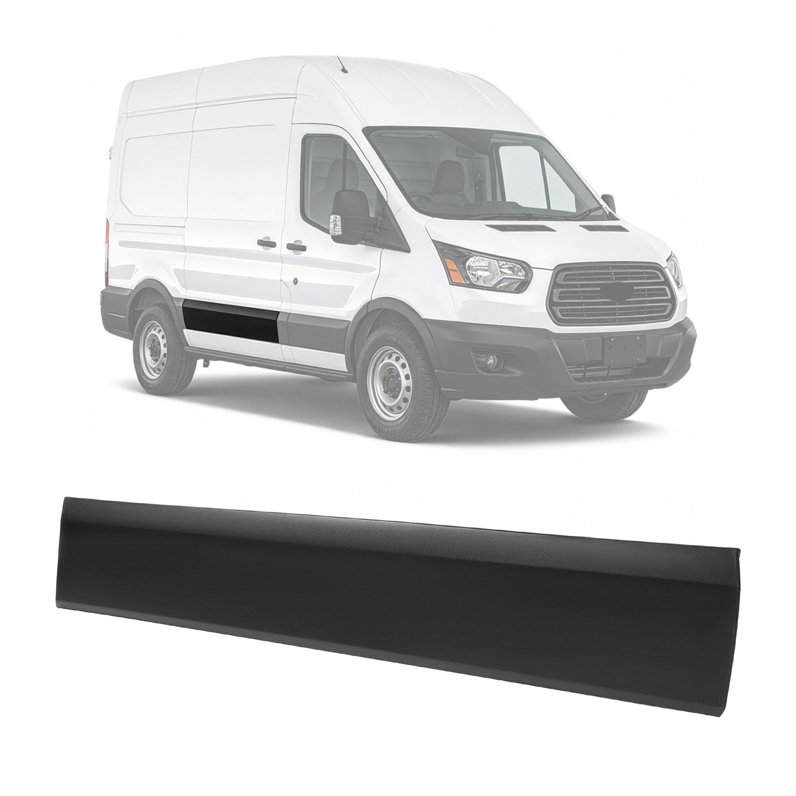 Lower Door Side Molding Trim For 2015-2025 Ford Transit 150 250 350 HD Right