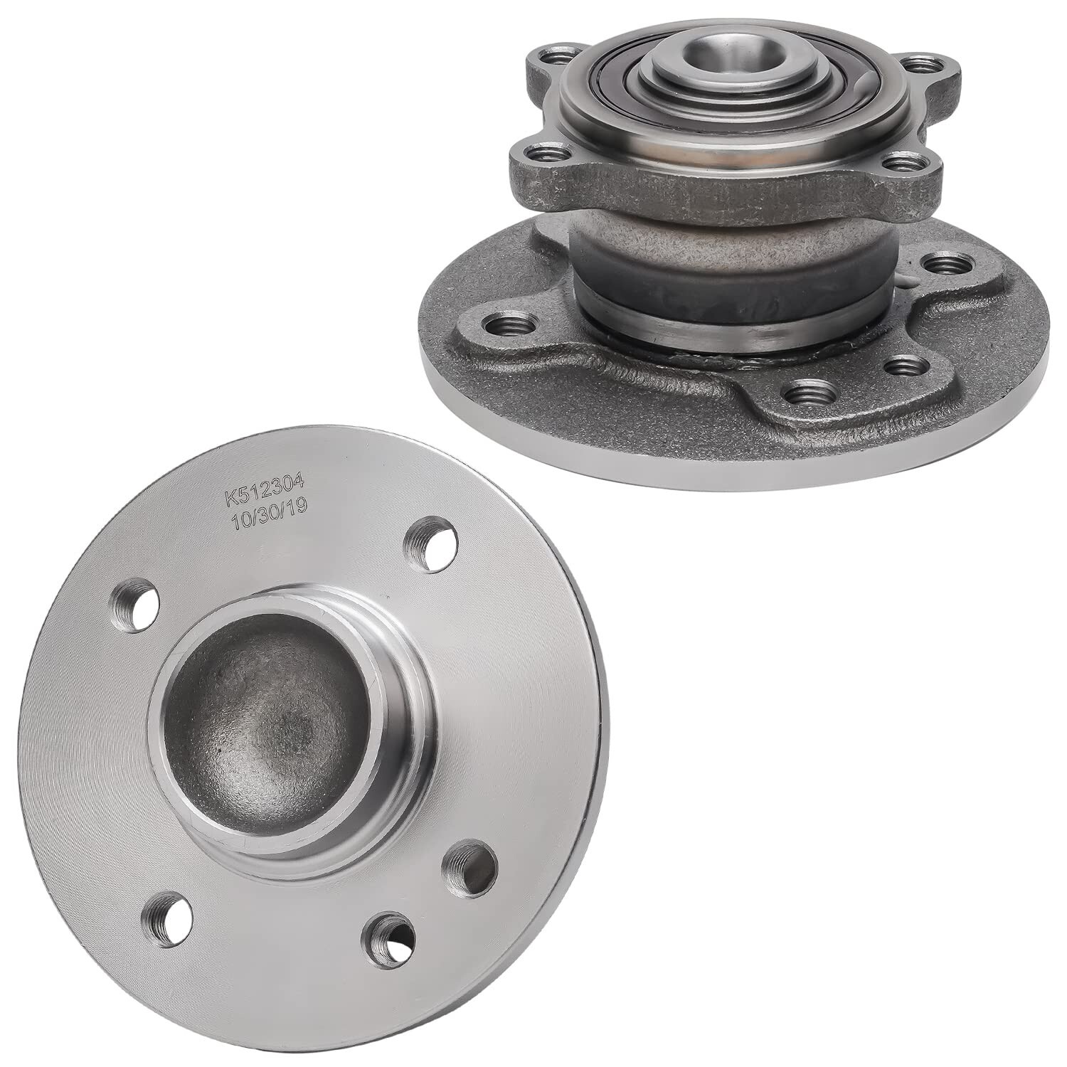 For 2002-2005 Mini Cooper Front & Rear Rotor Ceramic Brake Pad Wheel Bearing Hub
