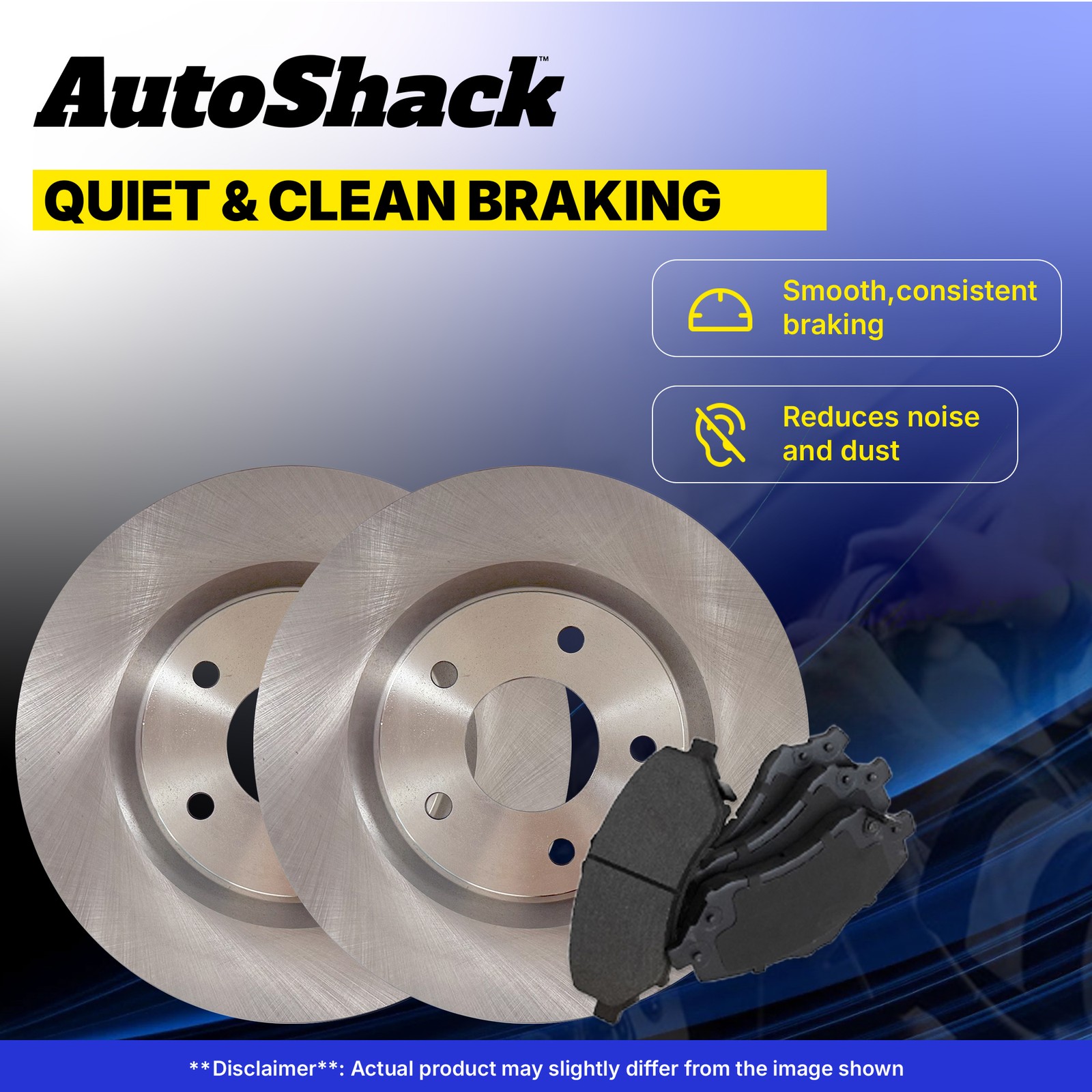 Front Brake Rotors & Pads for 2005-2011 Ram Dakota 2006-2009 Mitsubishi Raider