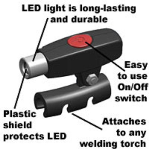 Steck MIG Welder Light w/ LED Attachment Tool 23240 – For MIG Welding Torches