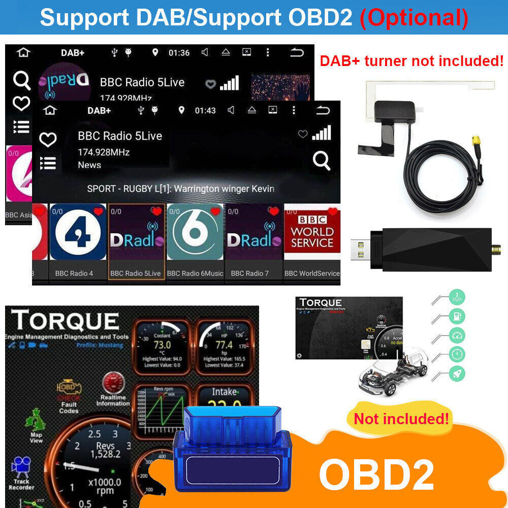 4+64G For Toyota Corolla 2000-2006 Car Stereo Radio GPS Navi WIFI Apple Carplay