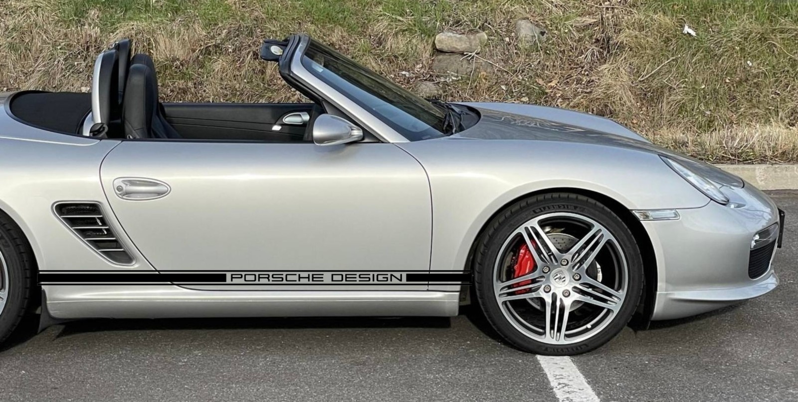 Custom Design Stripe Side Decals Porsche Set For Boxster 1996-2011 987 986