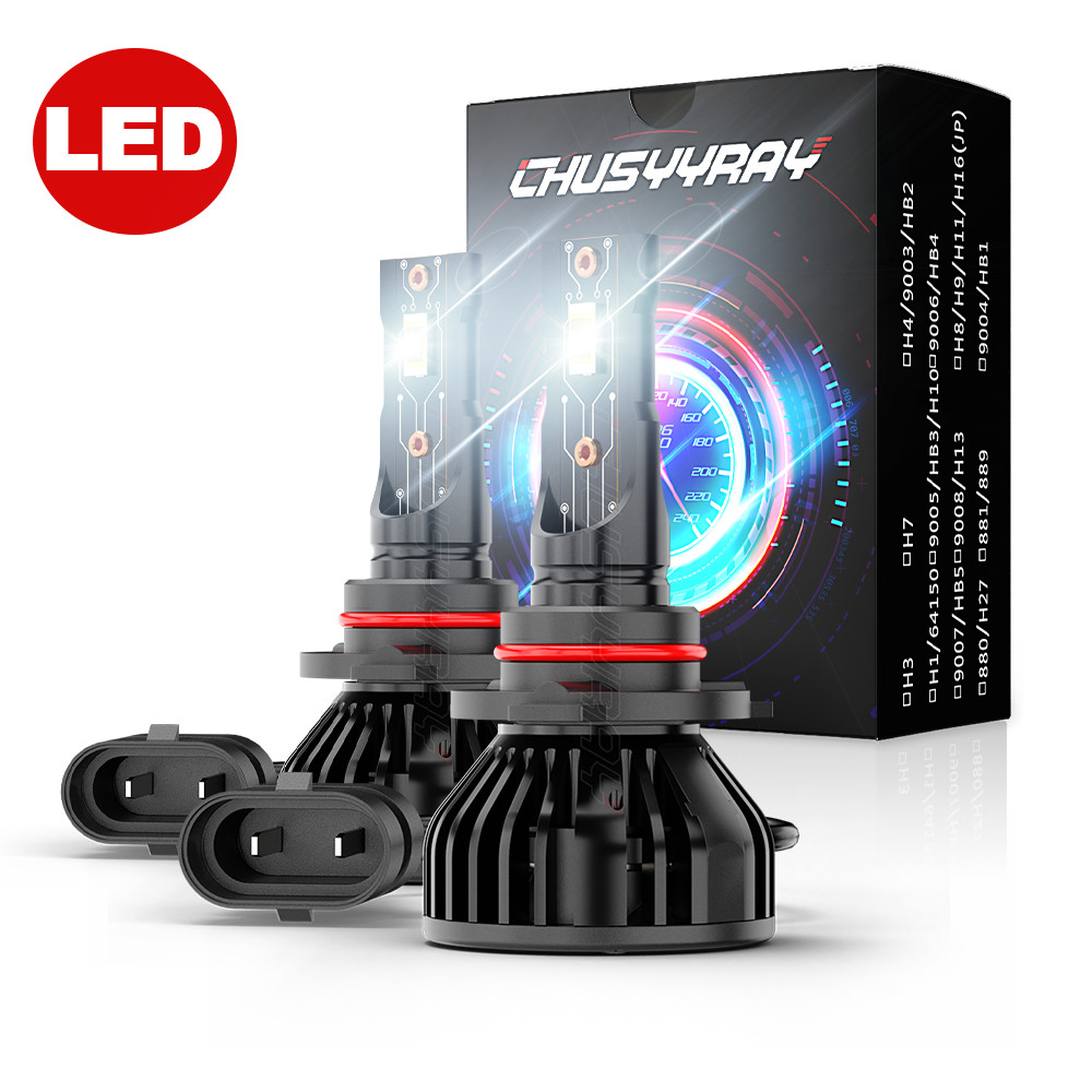 2x 9005 HB3 Front LED Headlight High Beam Bulbs Fit Jeep Cherokee 2016 2017 2018