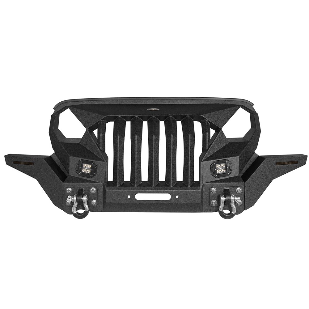 Fit 2007-2018 Wrangler Jeep JK Heavy Duty Steel Front Grill Bumper Rear Bumper