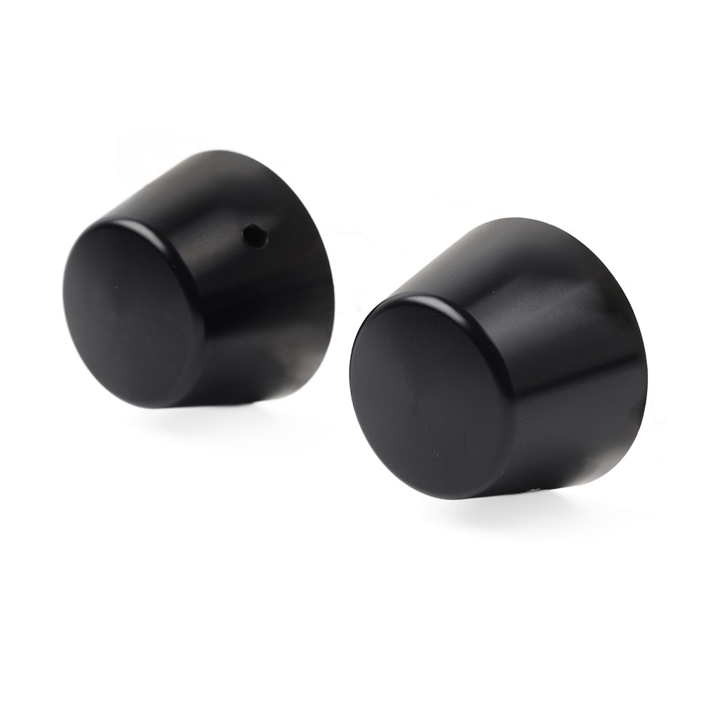 Front Axle Cap Nut Cover Fit Harley Touring Electra Glide Road King Softail Blk