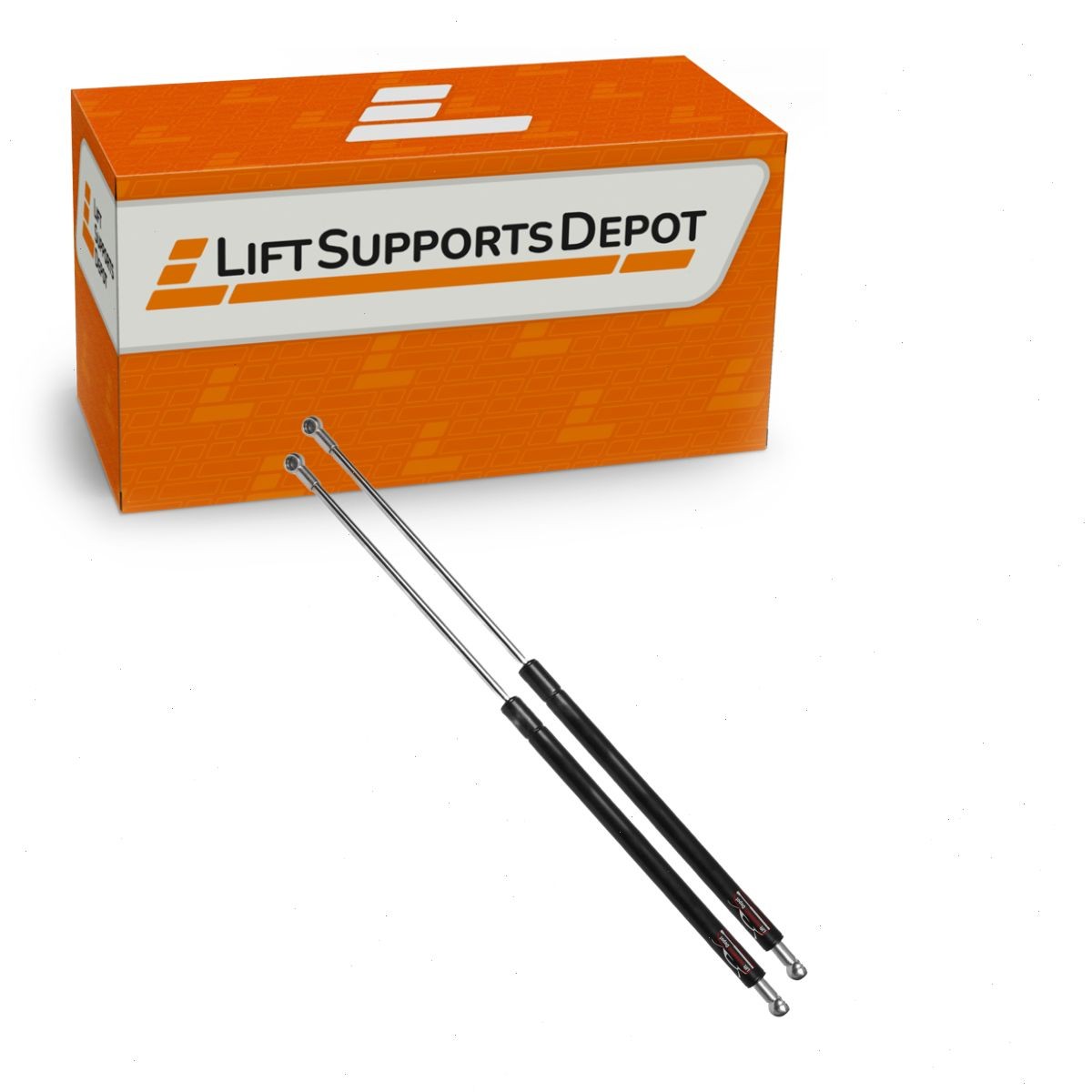 Qty 2 10mm Metal Cup End Lift Supports 14 Inches Extended x 250 lbs