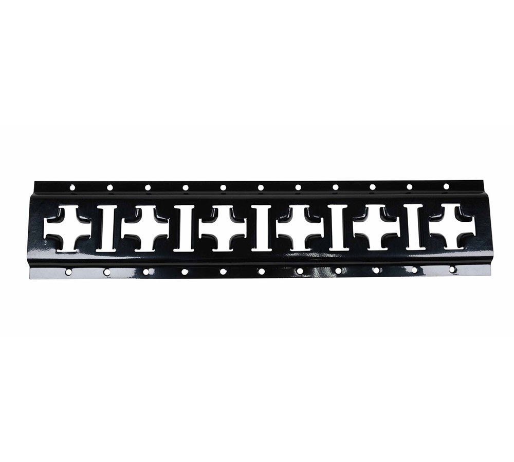 (8 Pack) Horizontal & Vertical Cross E-Track – 2 Feet – Black Powder Coated