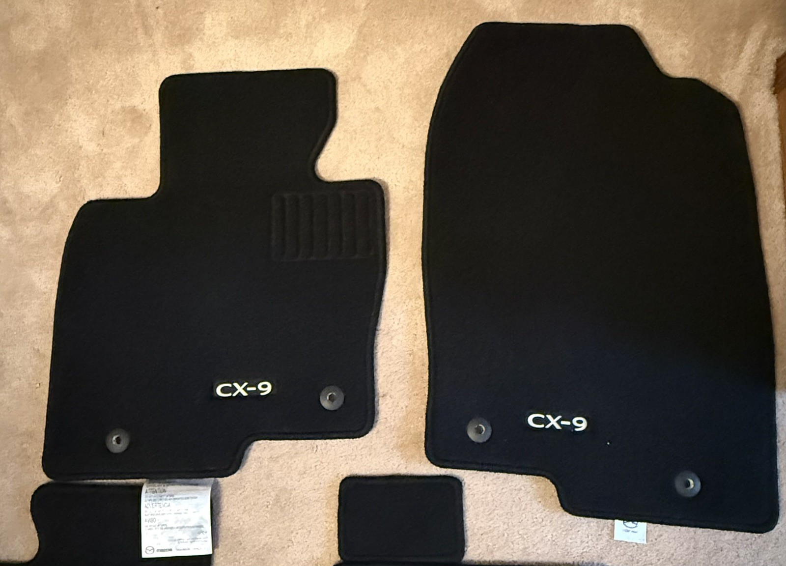 Floor Mats For 2021 Mazda CX-9 original mats