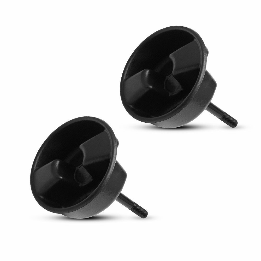 Hardtop Top Hard Panel Mounting Screw Knob 2pcs Black For 2007-2018 Jeep Wrangle
