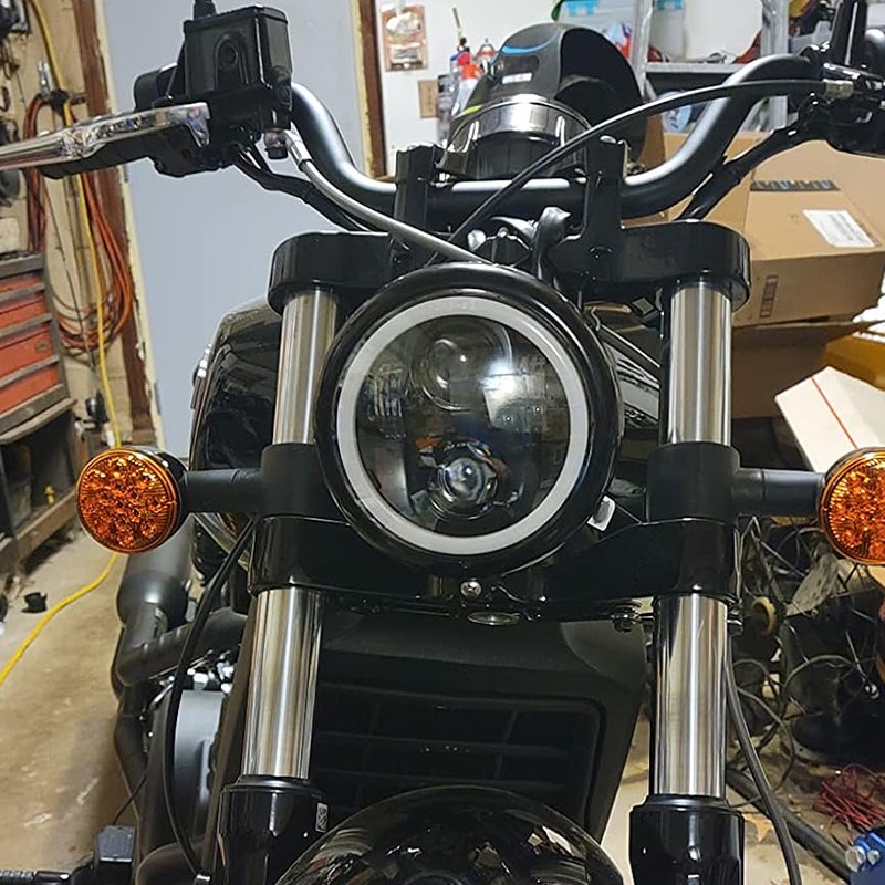 5.75″ LED Headlight Projector Fit For Harley Davidson Sportster XL 1200/883 US