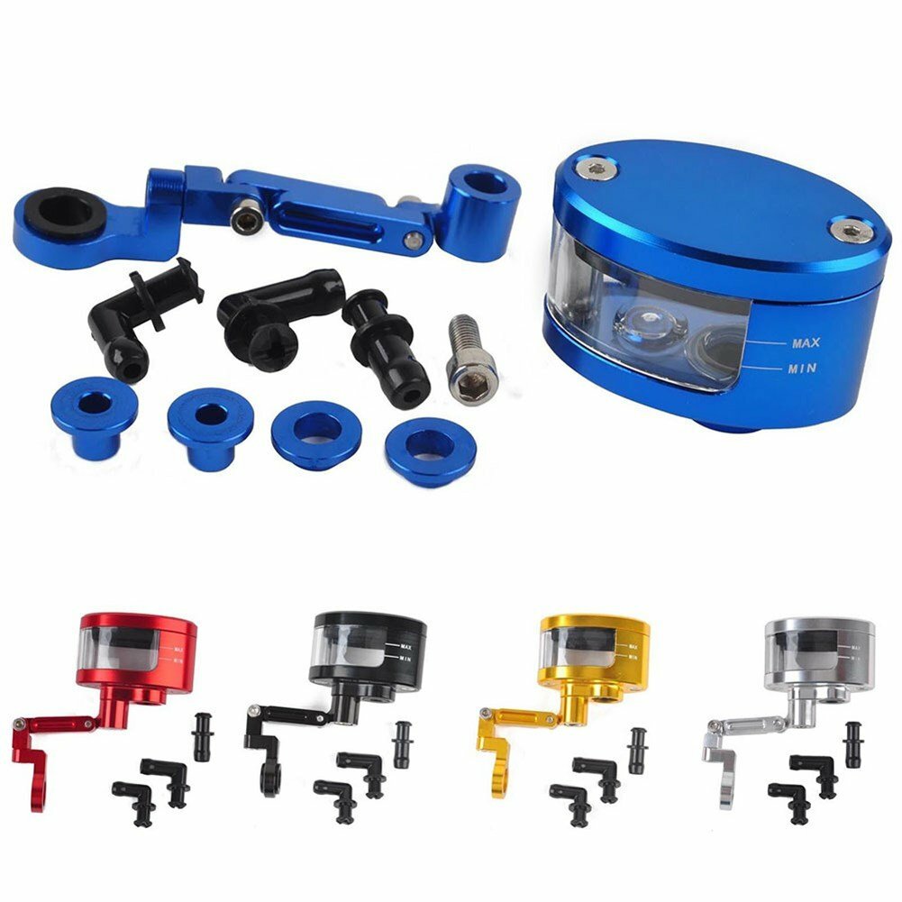CNC Aluminum Alloy Motorcycle Brake Clutch Tank Cylinder Oil Cup Fluid Reservoir