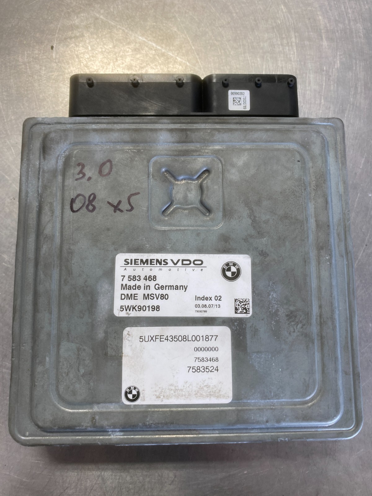2007 07-10 X5 BMW E90 E91 Engine Control Module 7 583 468 7583468