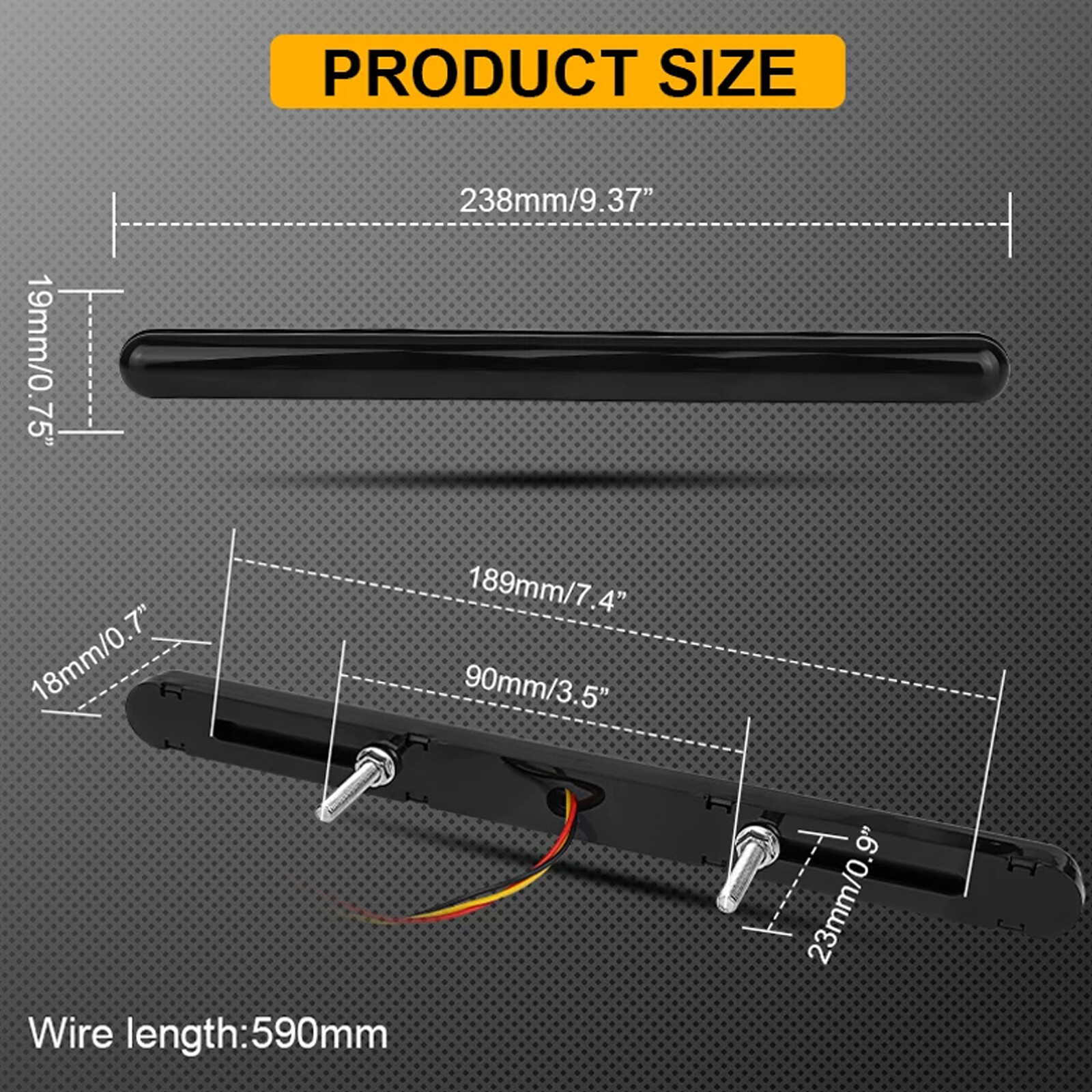 2x LED Switchback DRL Tube Light Strip Amber White Sequential Flow Turn Signal