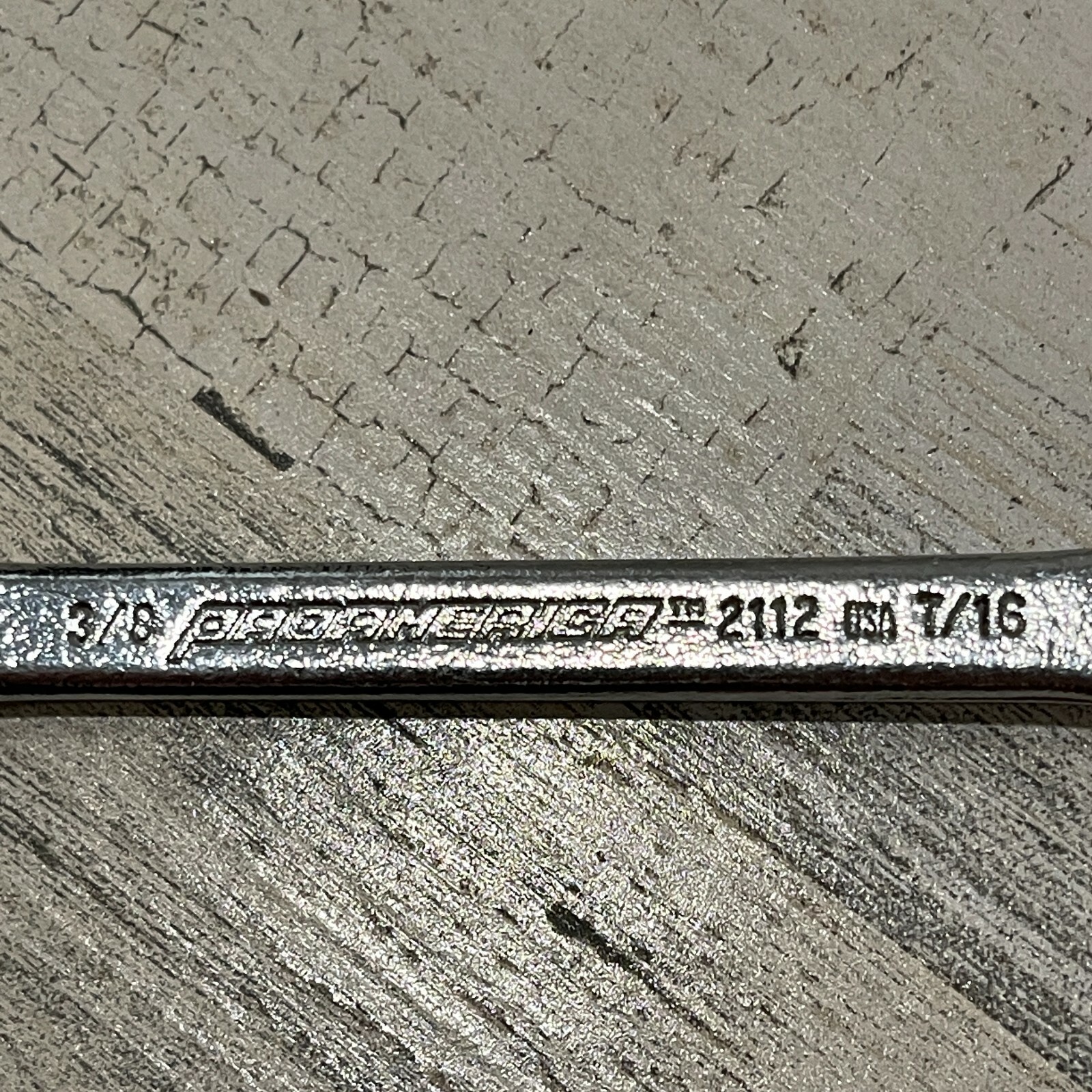 PROAMERICA 3/8″ x 7/16″ FLARE NUT LINE WRENCH 2112 HAND TOOL NOS Made in USA