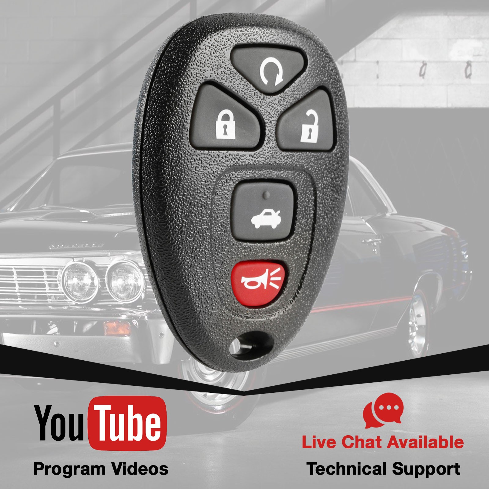 For 2006 2007 2008 2009 2010 2011 Cadillac DTS Keyless Entry Remote Car Key Fob