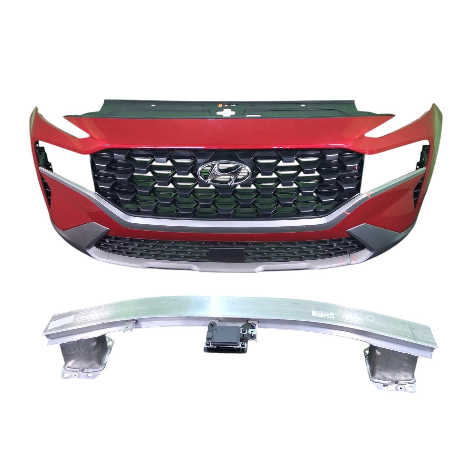2021–2023 Hyundai Santa Fe Front Bumper Assembly Calypso Red Used