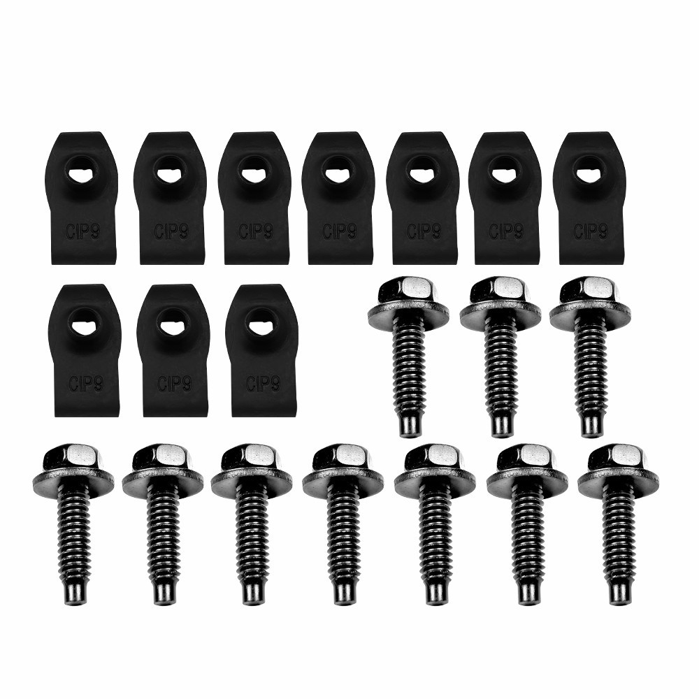 Engine Splash Shield Guard Bumper Screw U-nut Clip Hardware Kit Body Bolt Rivet