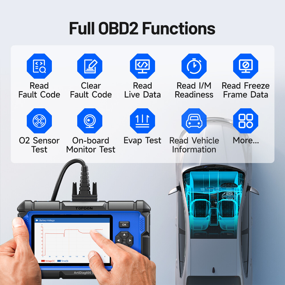 ArtiDiag600S: Multi-Function OBD2 Diagnostic Scanner