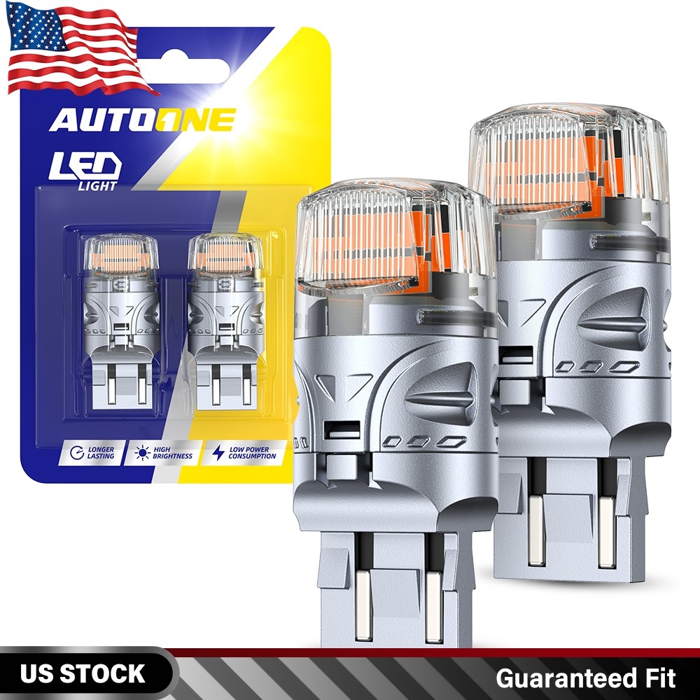 AUXITO 7443 7440 Amber Yellow LED Turn Signal Light Bulbs No Hyper Flash CANBUS