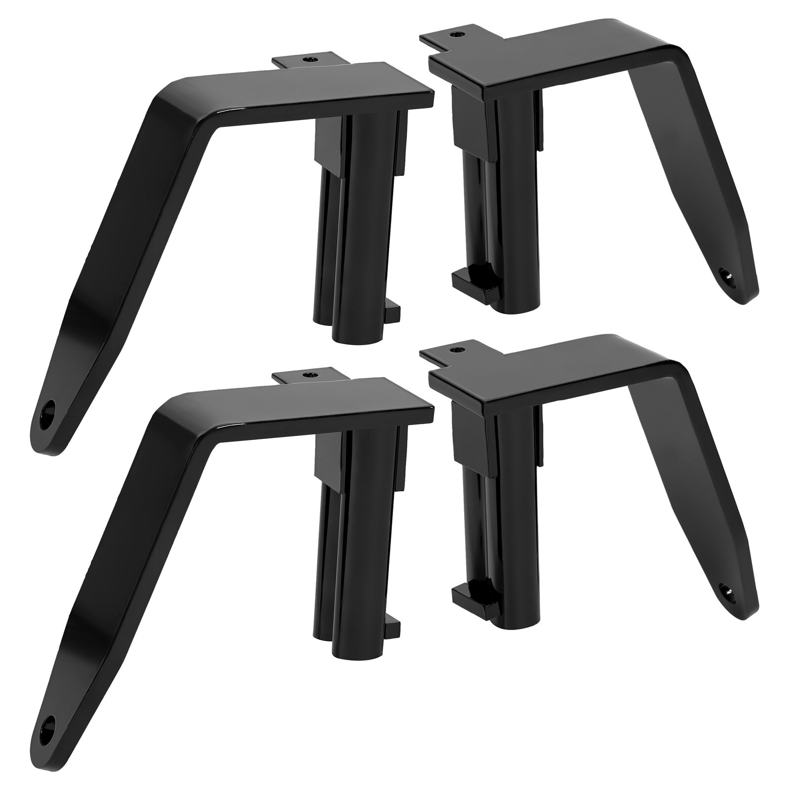 Set Of 4 Camper Tie Down For RV/Pick-up/Truck Black Powder Coated