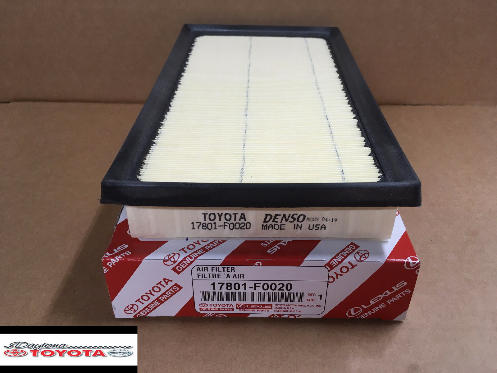 OEM Toyota Camry Avalon RAV4 Hybrid Air Filter FITS SELECT YEARS (17801-YZZ16)