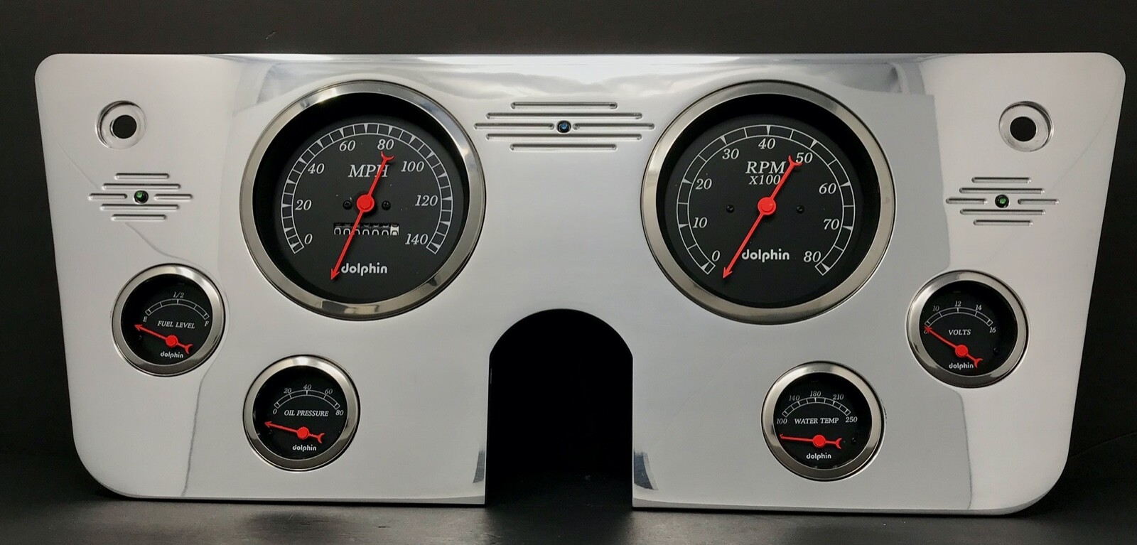 1967 1968 1969 1970 1971 1972 Chevy Truck 6 Gauge Dash Panel Insert 5″ Black
