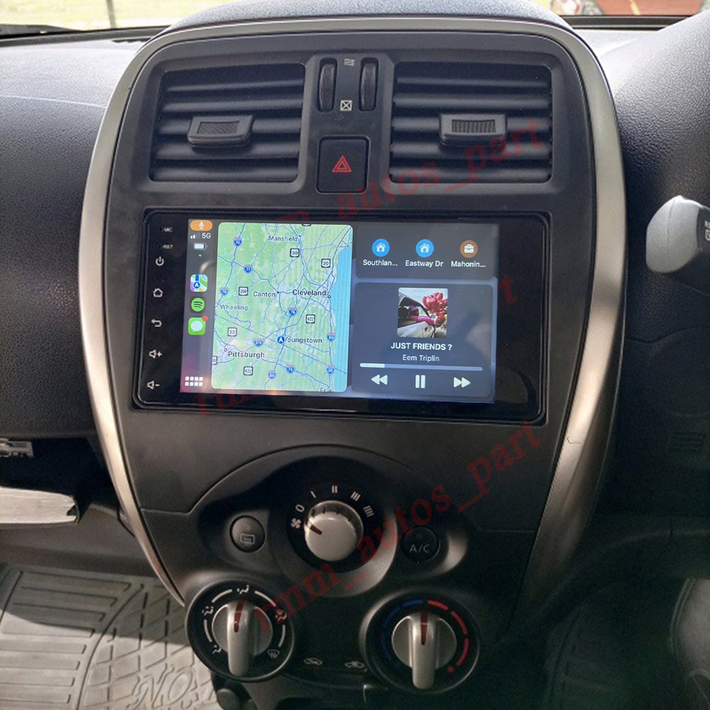 For 2010-2017 Nissan March Car Stereo Radio Navi GPS Android 14.0 Carplay +CAM