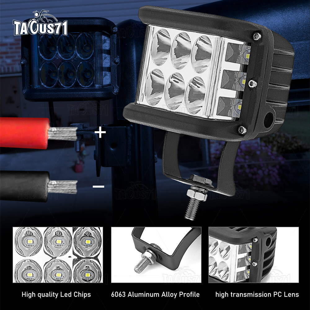 Pro-fit Cage 50” Light Bar LED Pods Bracket For Polaris Ranger XP 570 1000 Crew