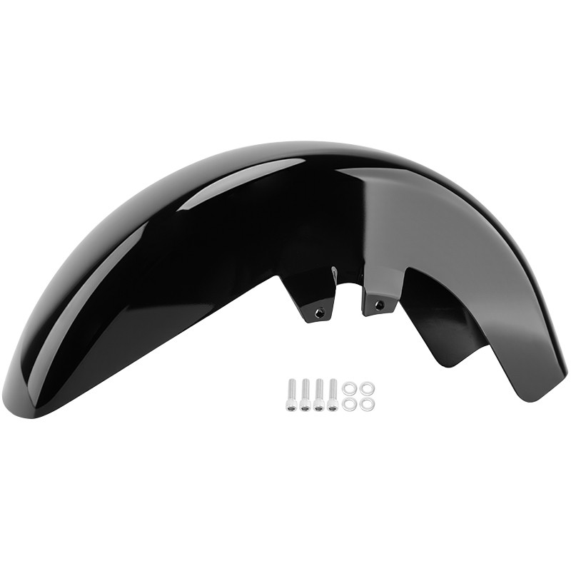 Vivid Black Front Fender Fit For Harley Touring Road King Street Glide 1989-2013