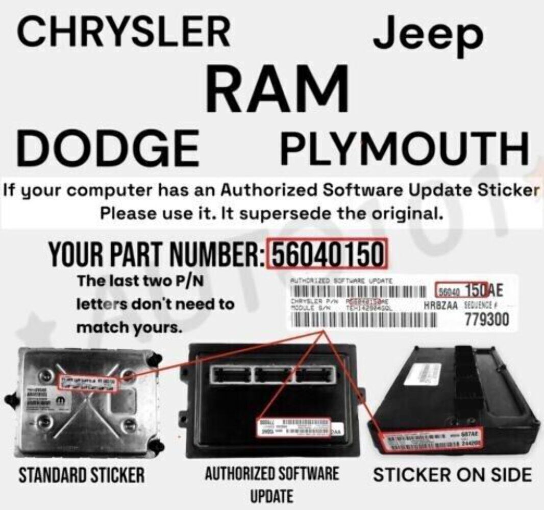 VIN Programmed 2009 Compass/Patriot 2.0L Engine Computer MT 68065313 Plug&Play