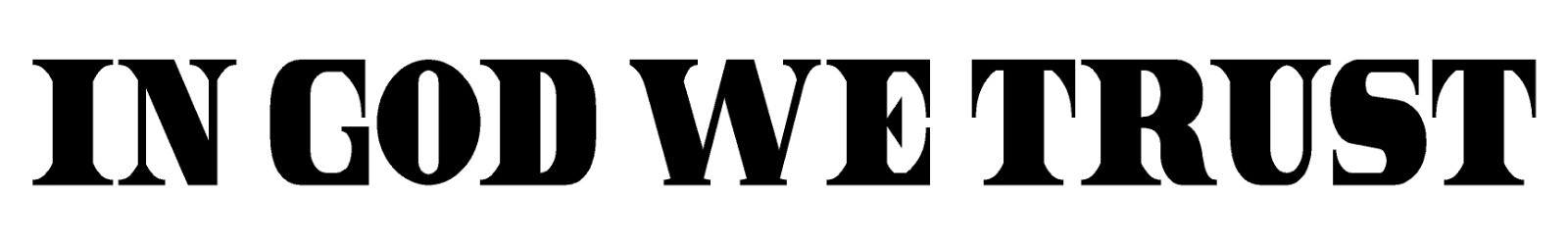 In God We Trust Die Cut Vinyl Decal Multiple Colors Cars Trucks Vans Computers