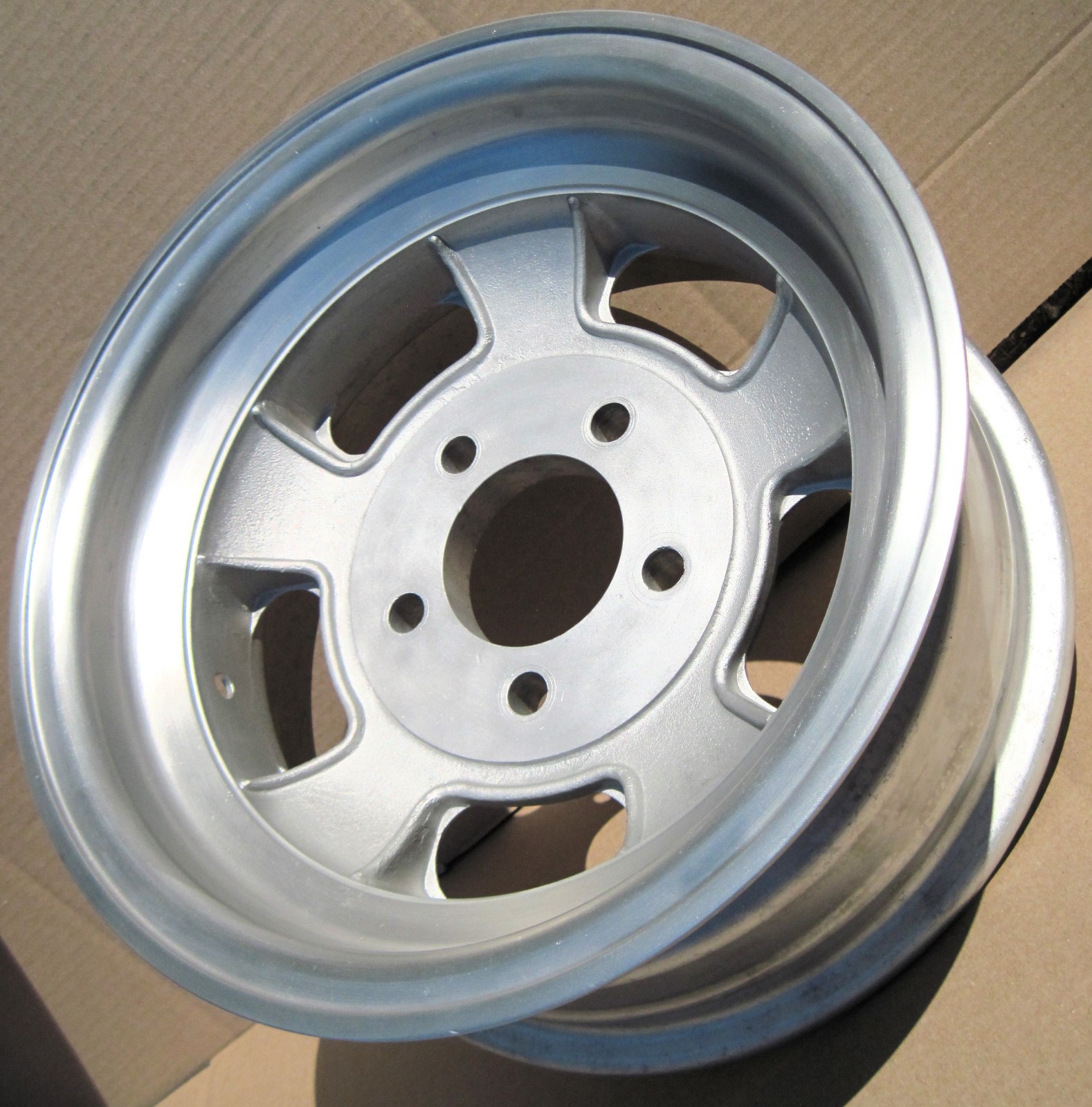 Vtg 1967 RARE Mickey Thompson M/T 14 X 6.5″ MEDALLION Aluminum MAG Wheel GASSER