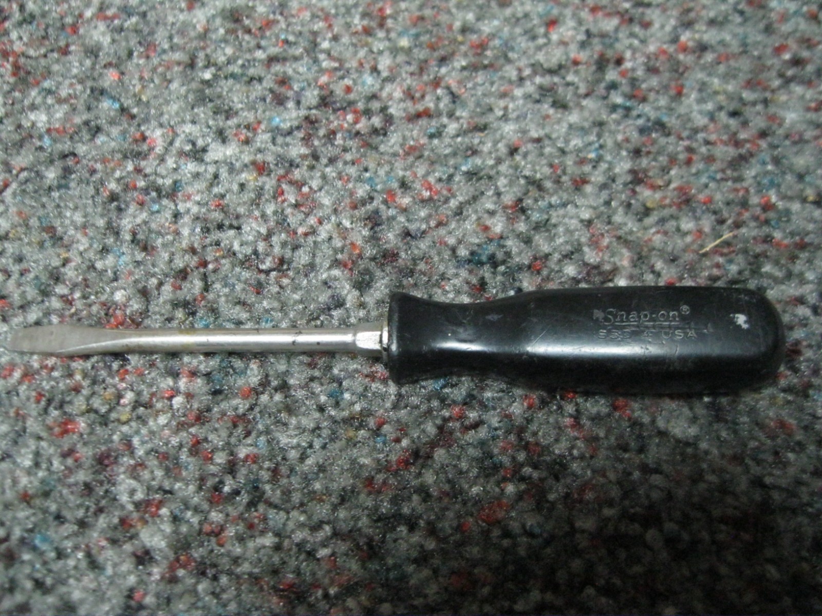 USED Snap-On SSD4 Flathead Screwdriver 7-3/4” overall 1/4″ wide blade