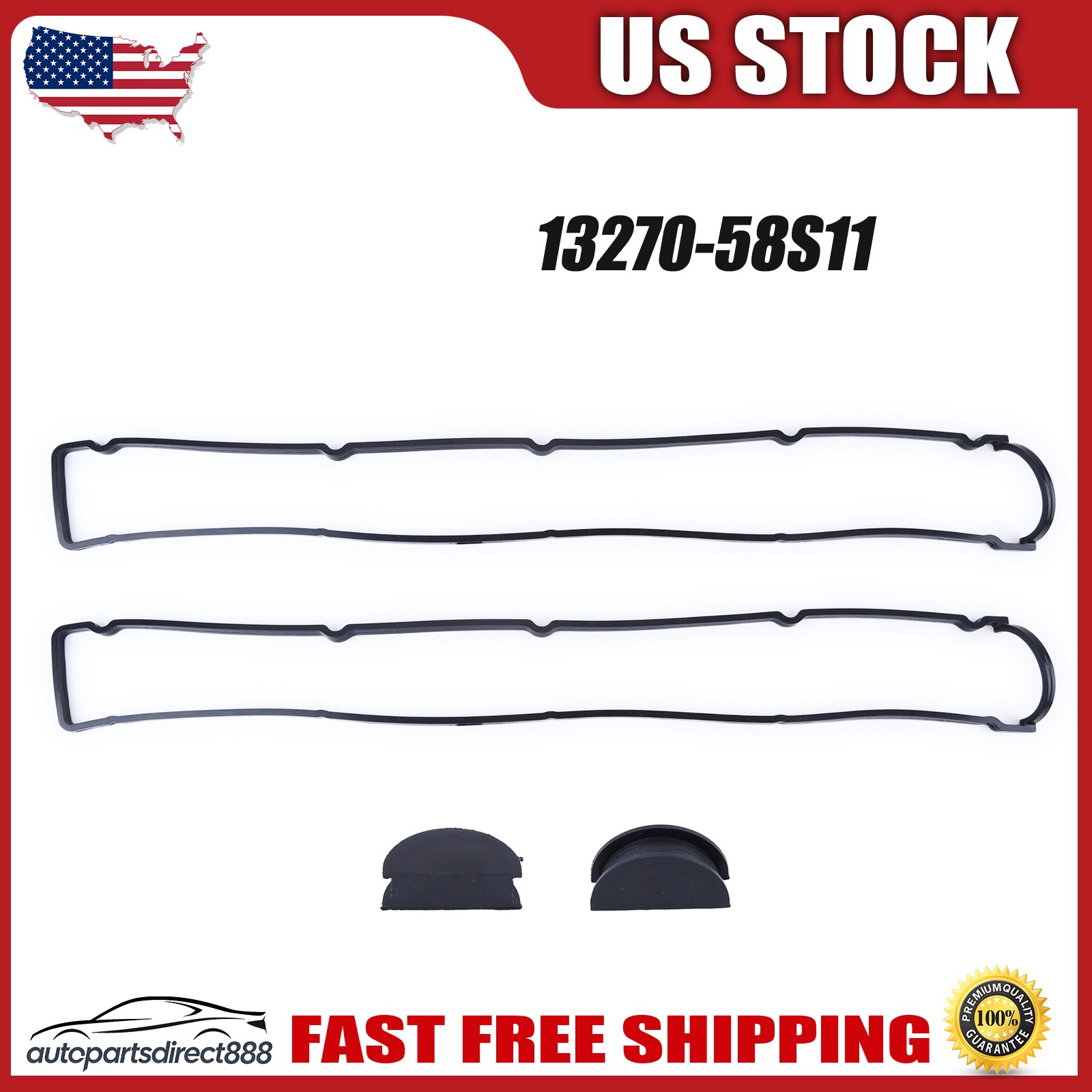 Fits For Nissan Skyline RB20 RB25 R32 R33 R34 Valve Cover Gasket Set 13270-58S11