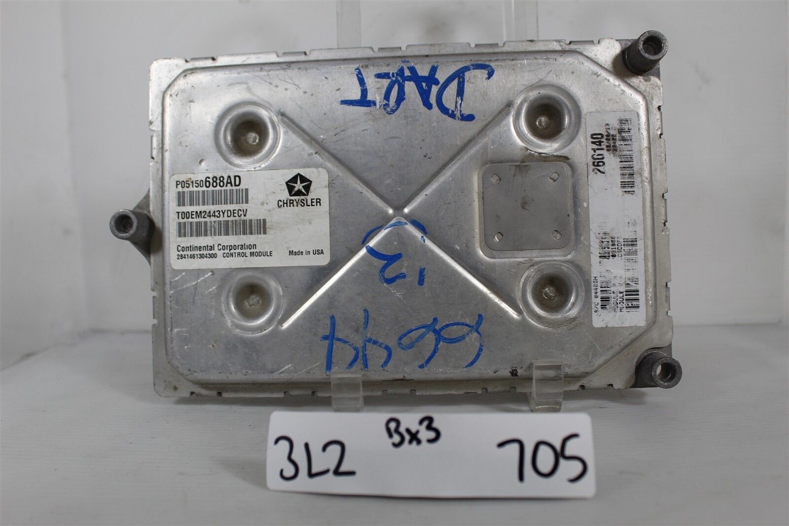 P05150688AD Dodge Dart 2013-2014 Engine Control Module OEM 705 3L2 B3